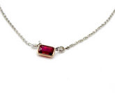 Ruby Pendant Necklace